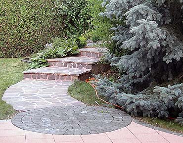 garden stairs